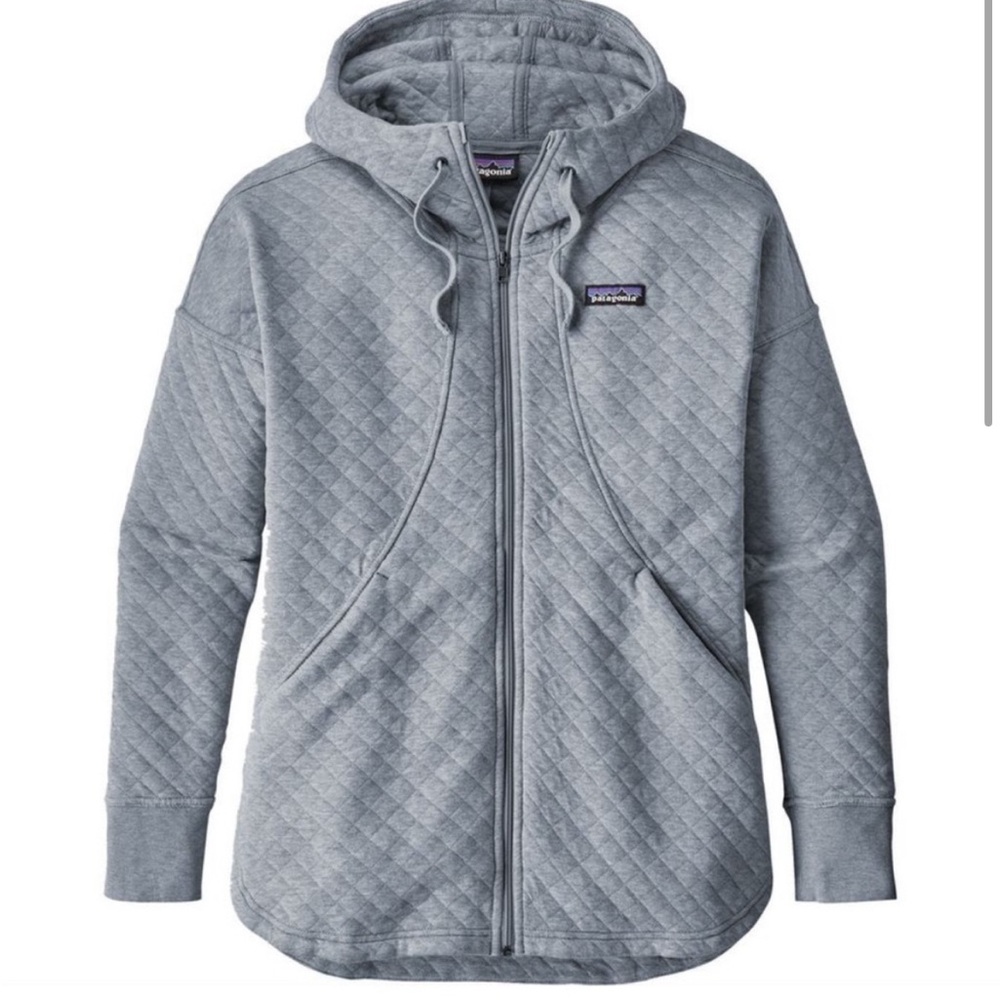 Patagonia quilted zip up hoodie size XL. Worn maybe three times.